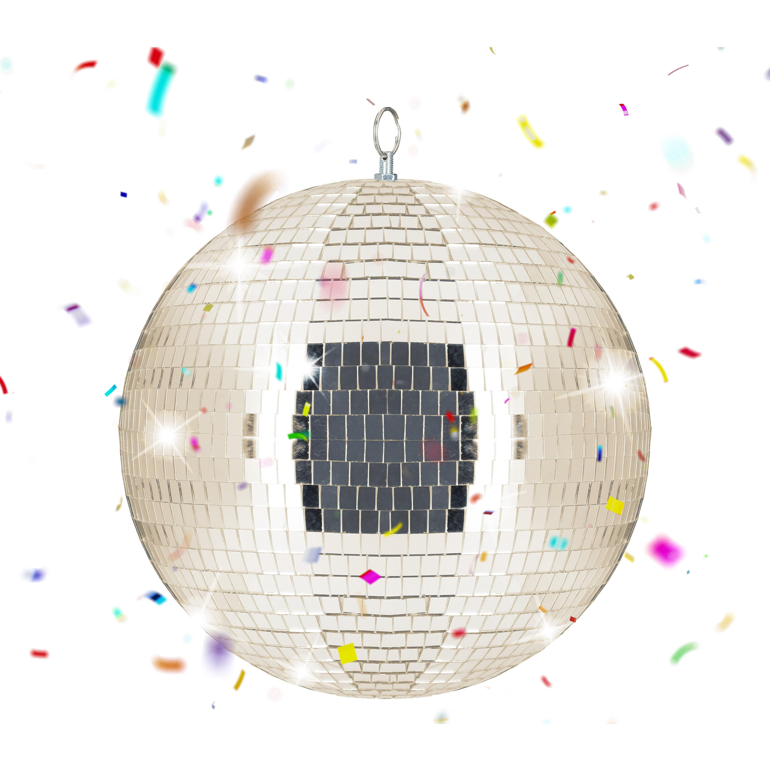 DISCO - béžová, textil/sklo (30/30/30cm) - Relaxdays