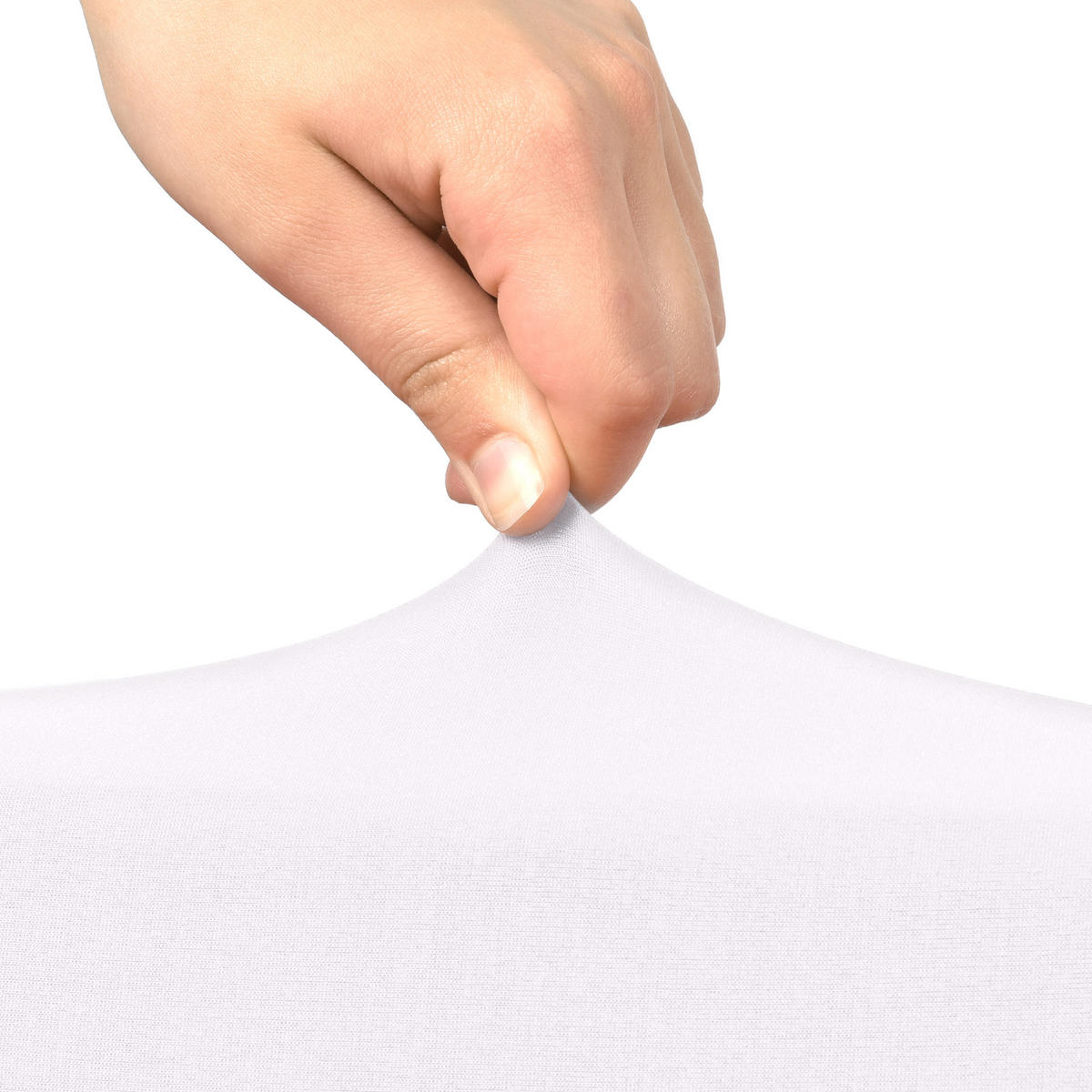 STEHTISCHHUSSE Stella Ø 80 cm Weiß (2tlg) - Weiß, Textil (80/120cm)