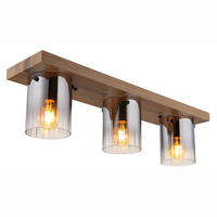 LED-DECKENLEUCHTE UNDERWOOD - Braun, Glas (71/16/18cm) - Globo Lighting