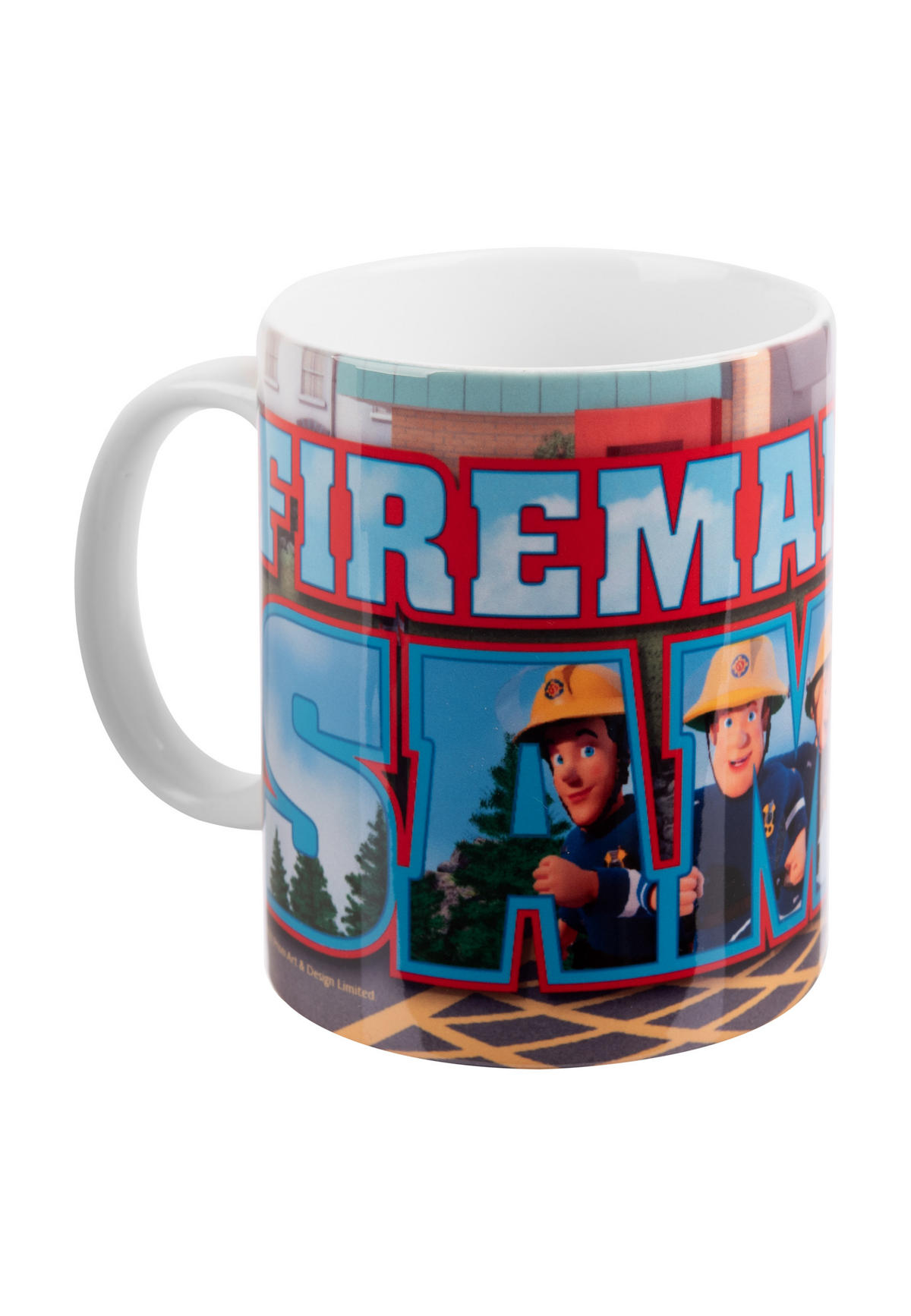 BECHER Feuerwehrmann Sam Jupiter Mehrfarbig 320 ml - Multicolor, Keramik (0.32L) - Playmobil