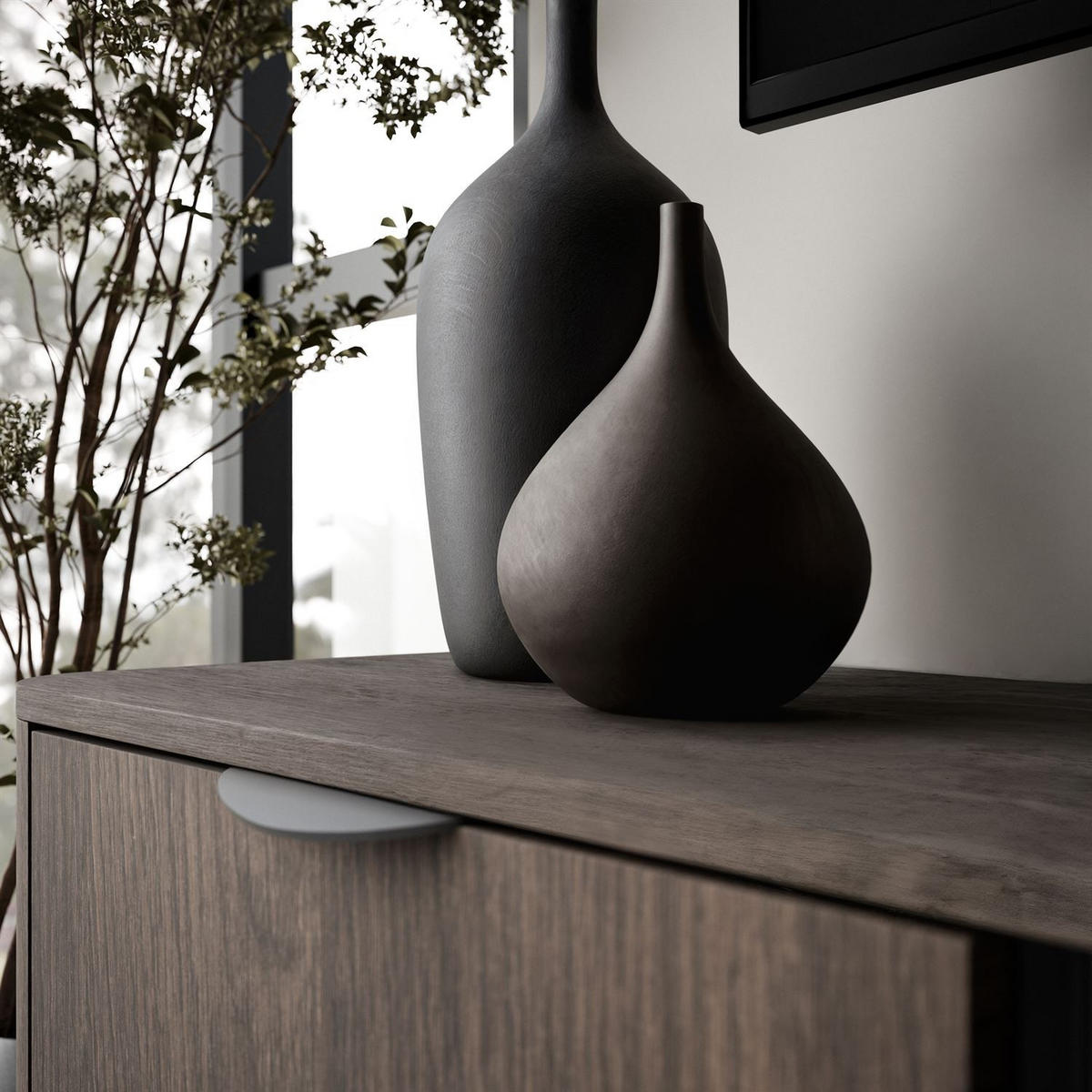 TV-SCHRANK TWILIGHT 2D2D mit Schubladen - Eichefarben, Holzwerkstoff (195/61/38cm) - Lookway