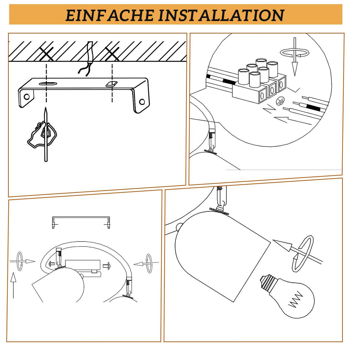 STRAHLER Gera 3-flammig 25/25/21 cm - Schwarz, Metall (25/25/21cm) - Nettlife