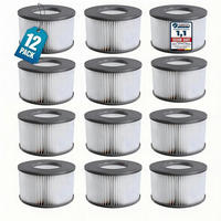 FILTERKARTUSCHEN 12er Set für Whirlpool ab 2020 - Grau, Kunststoff (11/7/11cm)
