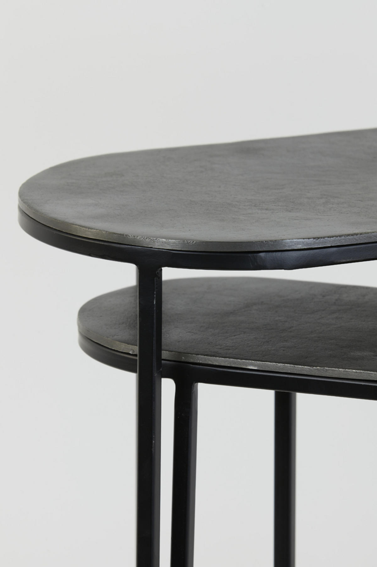 BEISTELLTISCH Bocov Schwarz 53/26/53 cm 2er-Set - Schwarz, Metall (53/26/53cm) - Light & Living
