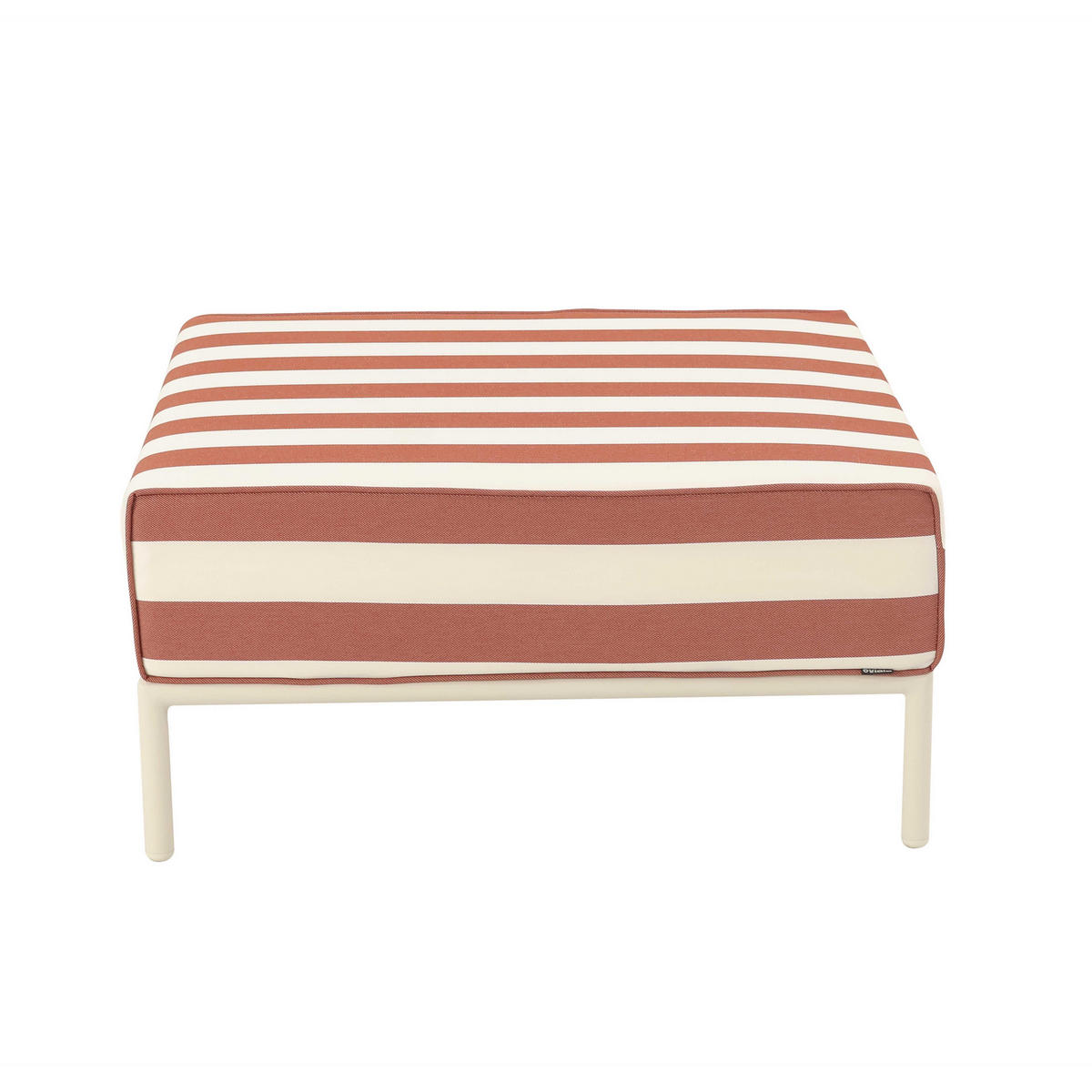 HOCKER, Terrakotta - Orange, Textil (72/38/77cm) - Oviala