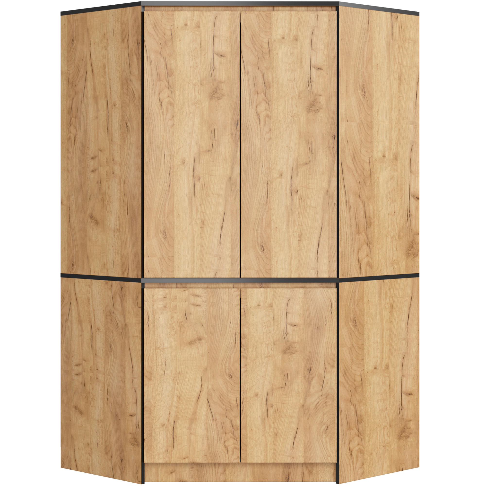Akord Kleiderschrank Eiche 100x180x50 cm