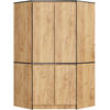 KLEIDERSCHRANK Eiche Craft 100x50x180 cm - Eichefarben, Holzwerkstoff (100/180/50cm) - Akord