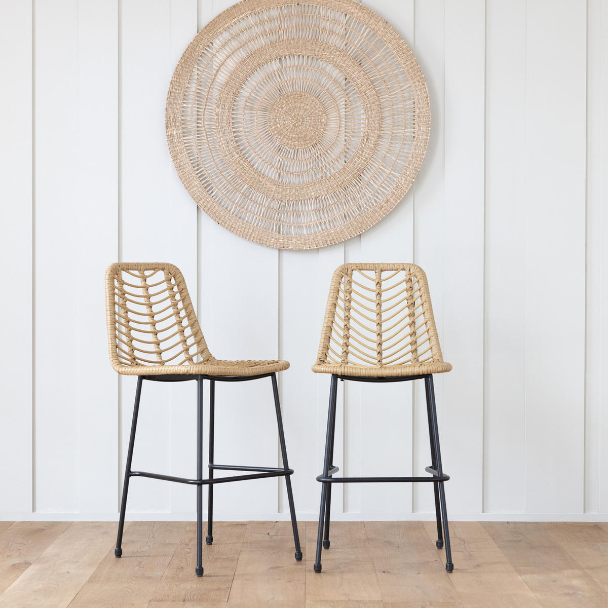 BARHOCKER Oka 2er-Set - Braun, Kunststoff (45.5/98.5/64.5cm) - Happy Garden