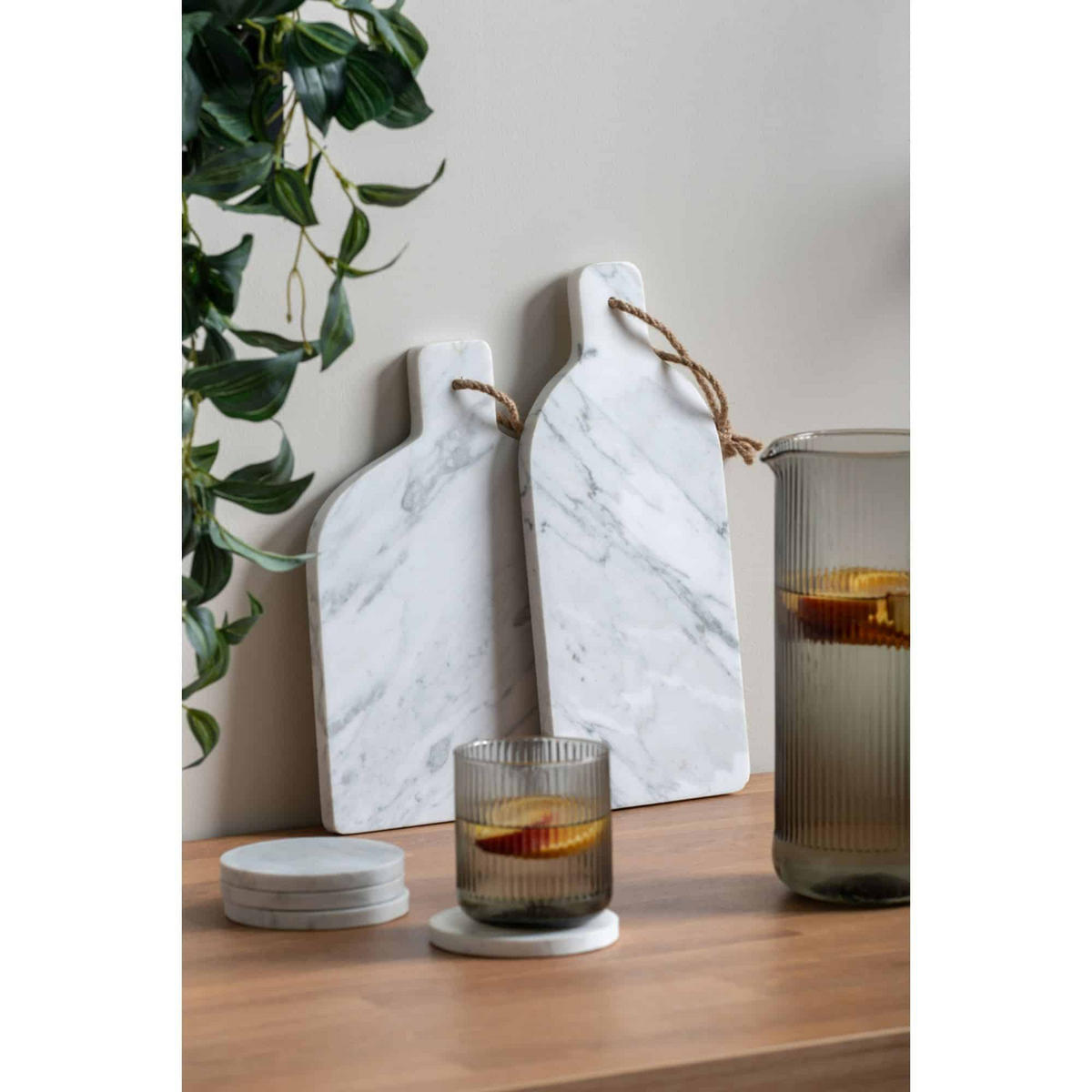 TABLETT Pure Weiß 20.5/28.9/1.6 cm - Weiß, Stein (28.9/1.6/20.5cm) - Present Time