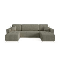 WOHNLANDSCHAFT mit Schlaffunktion Grau Anthrazit - Graubraun, Textil (315/70/145cm) - Furnisell