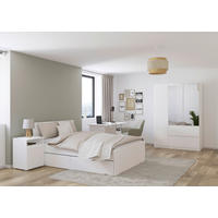 JUGENDZIMMER Joel in Weiß 4 teilig mit 140er Bett - Weiß, Holzwerkstoff (120/200/80cm)