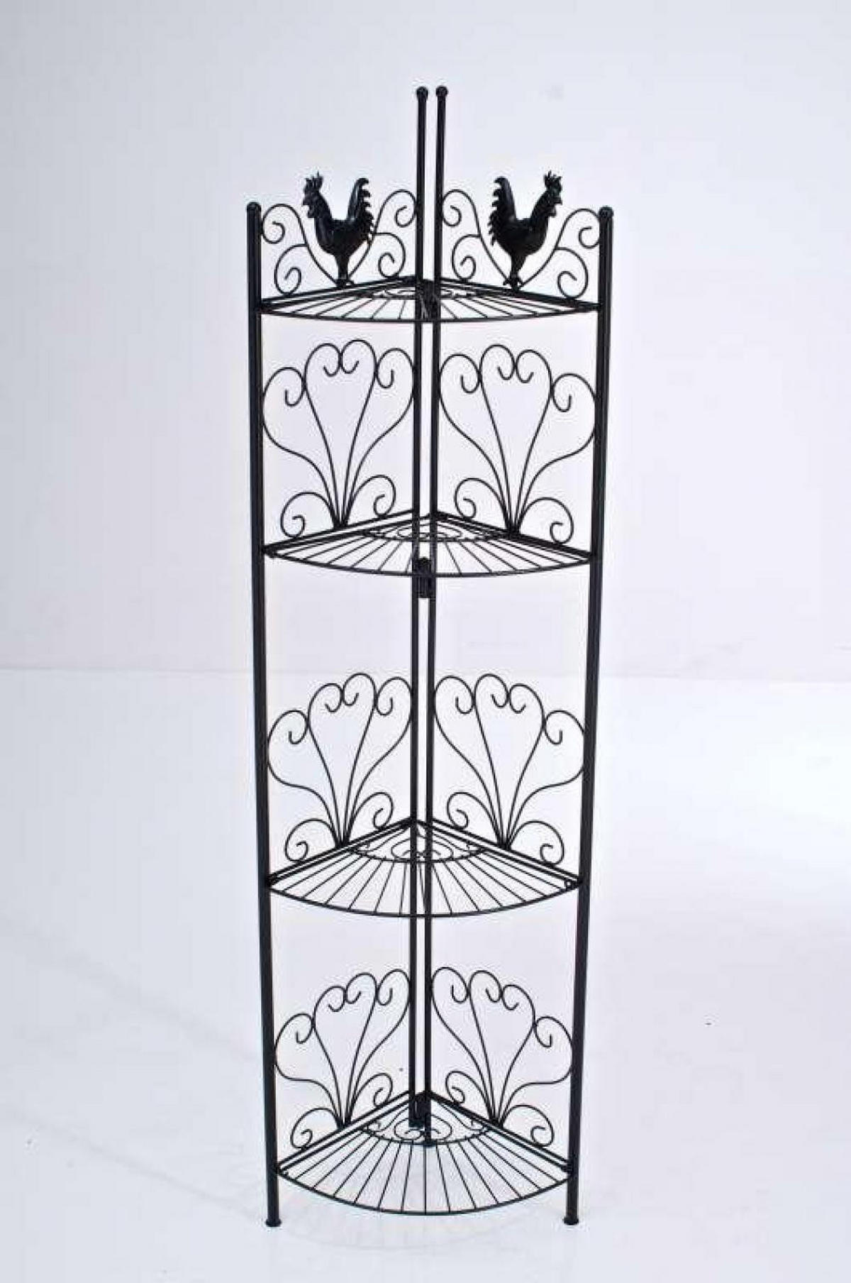 STANDREGAL Metall Schwarz - Schwarz, Metall (41/151/41cm) - CLP
