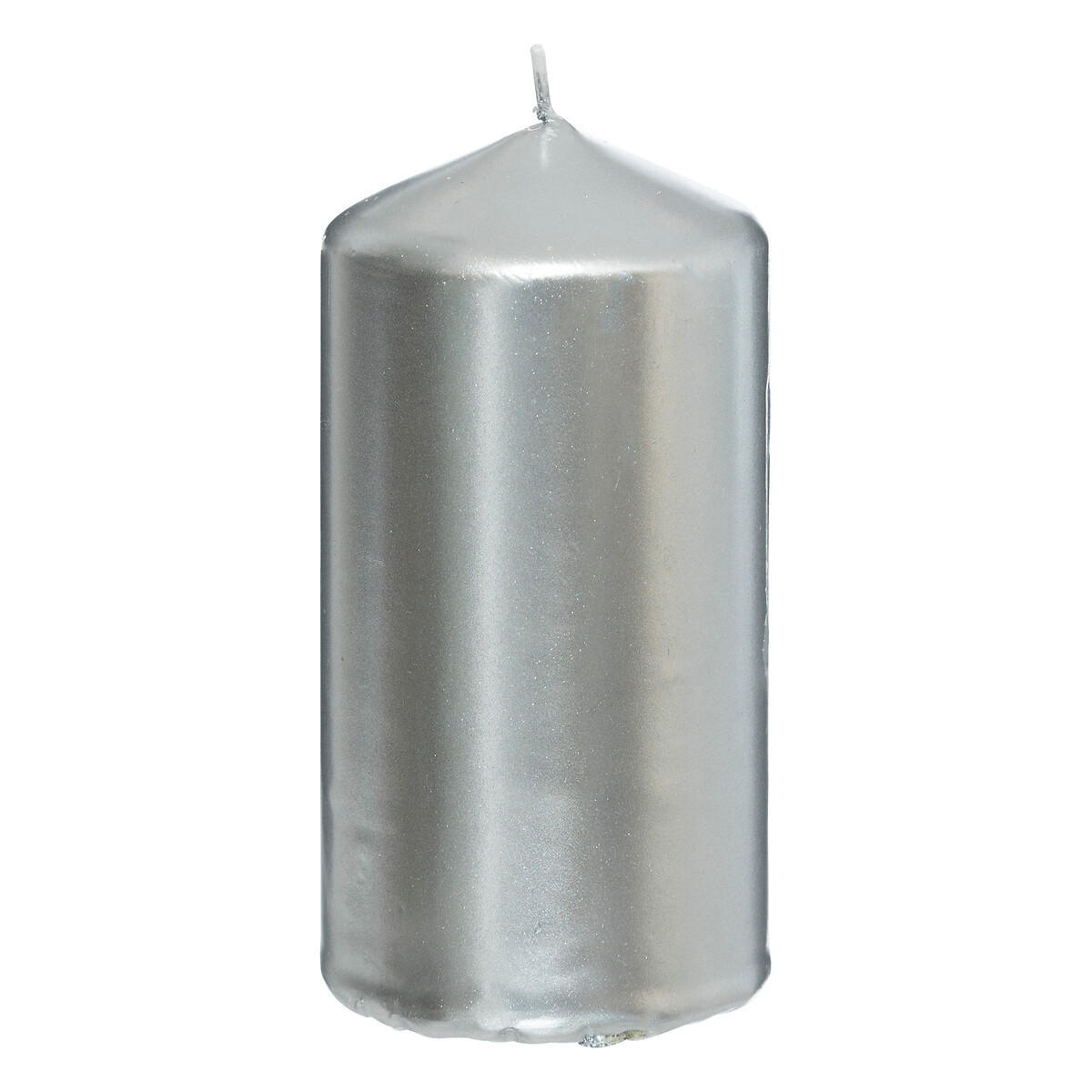 KERZEN 4er-Set Ø 5 cm - Silberfarben, Paraffin (5/12/5cm) - Atmosphera Createur d´interieur