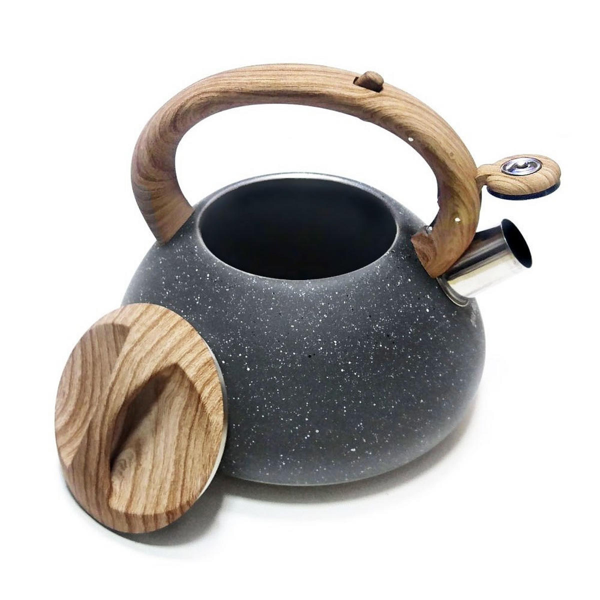 WASSERKESSEL Grau 20/20/25 cm KB7250 - Grau, Metall (20cm) - Klausberg 