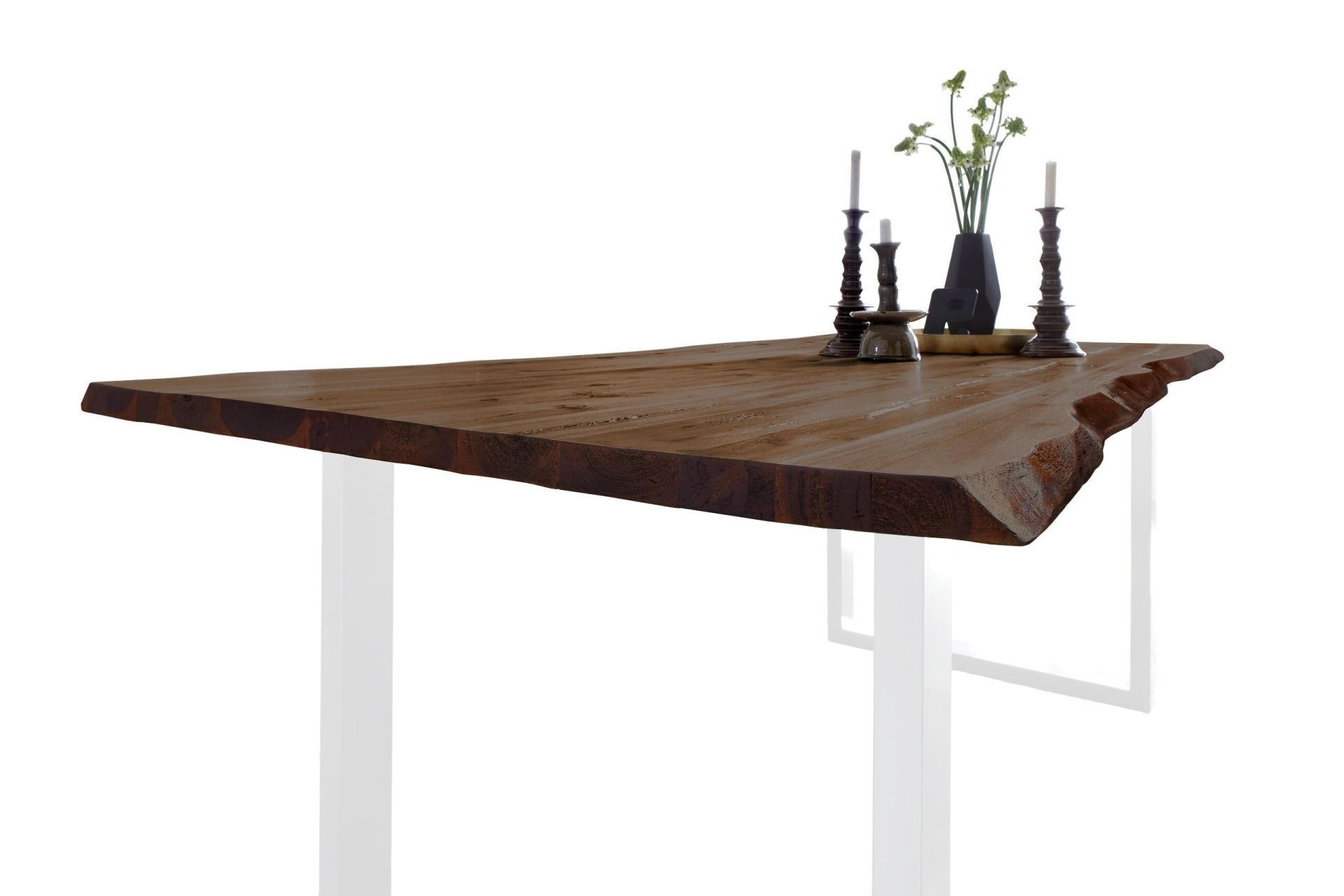 ESSTISCH NIAH - Braun/Weiß, Holz (100/280/77cm) - SAM
