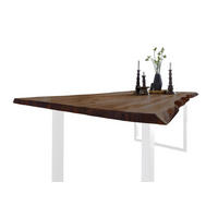ESSTISCH NIAH - Braun/Weiß, Holz (100/280/77cm) - SAM