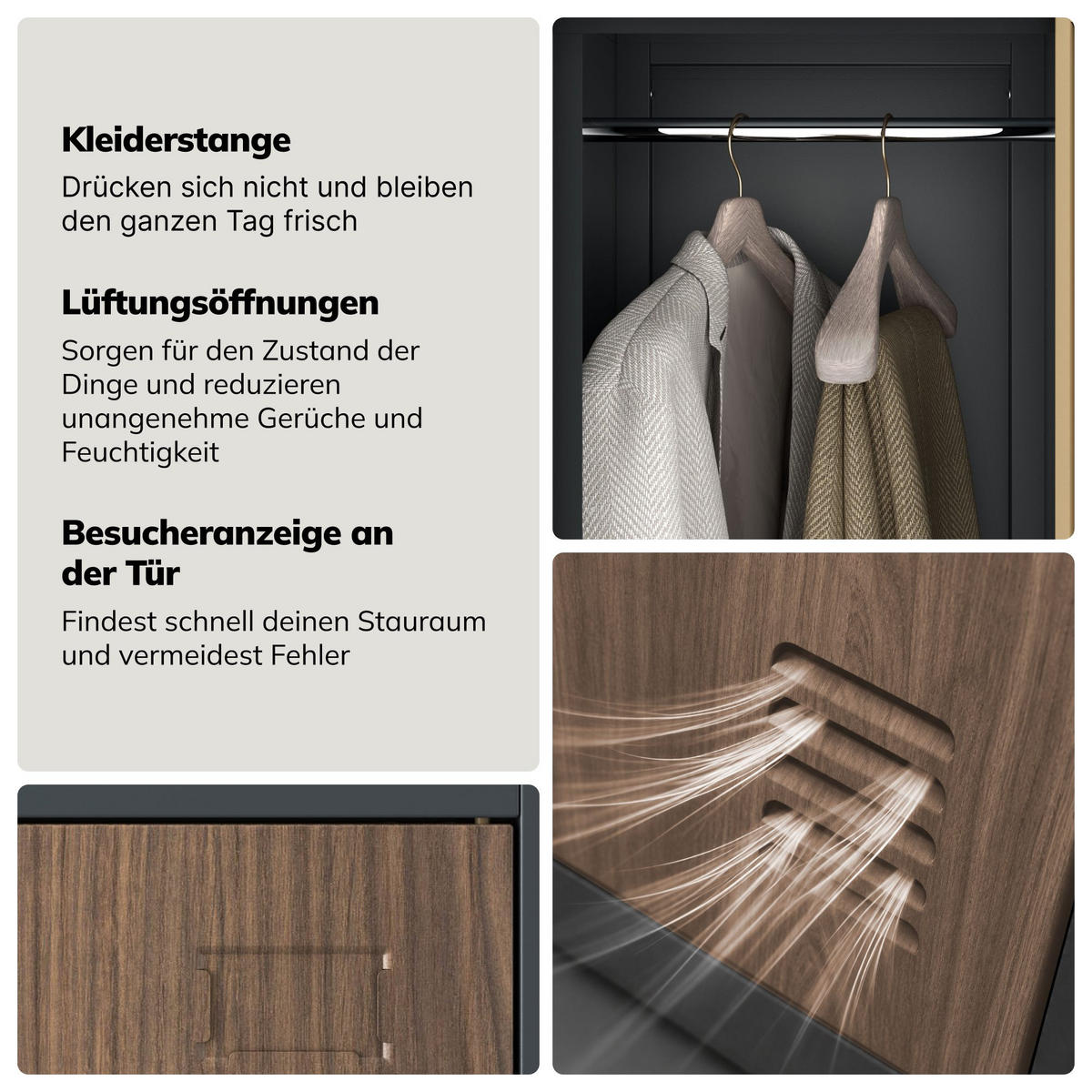 ARBEITSSCHUTZ-KLEIDERSCHRANK IGOR 1 Plus 185 × 32 × 45 cm - Nussbaumfarben, Metall (32/185/45cm) - Jan Nowak