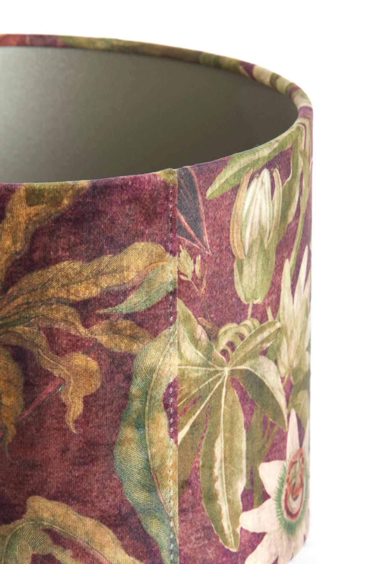 LAMPENSCHIRM Passion Violett Ø25/18 cm - Lila, Textil (25/25/18cm) - Light & Living