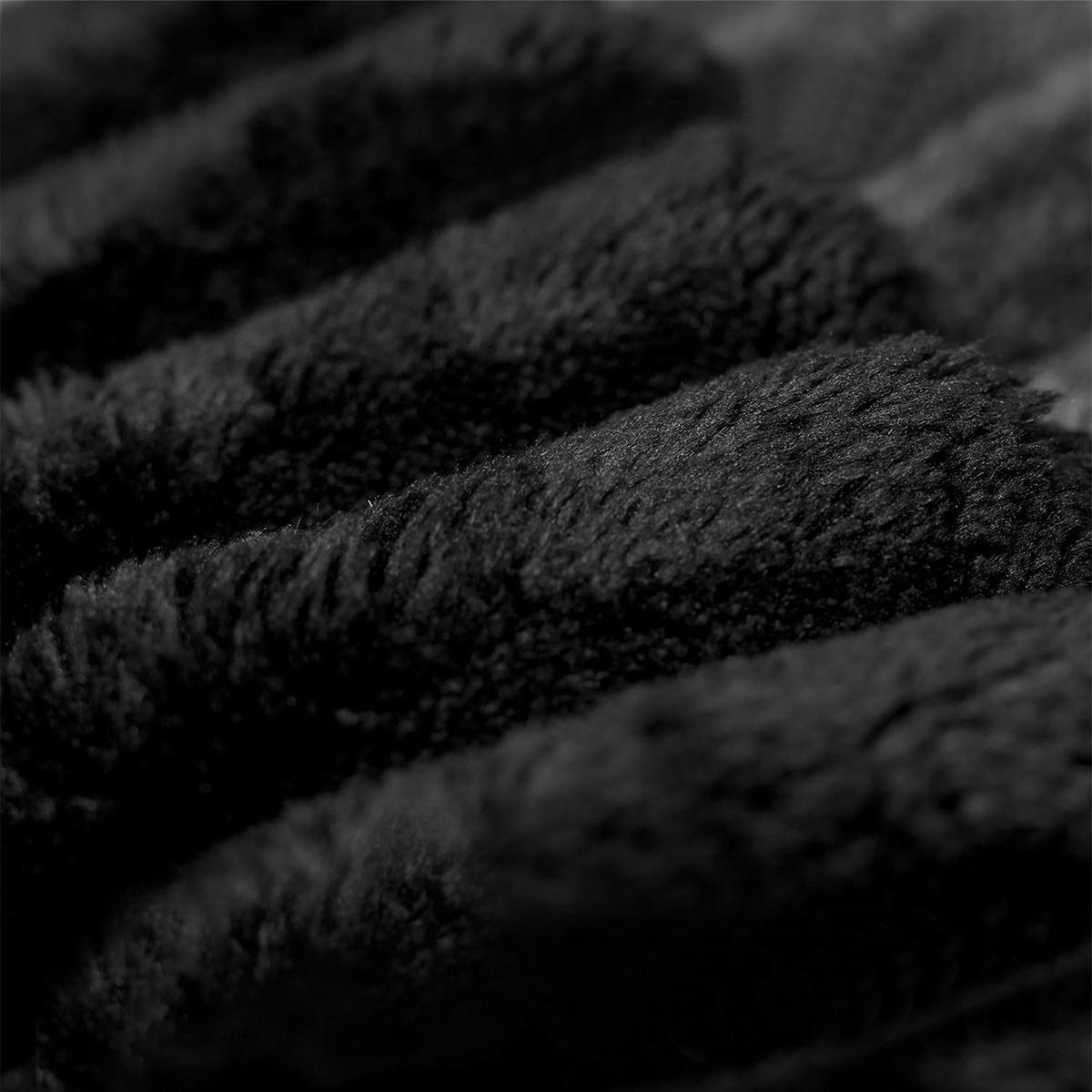 ECKSOFA Cord Schwarz Ohne Montage - Schwarz, Textil (241/151cm) - WISHDOR