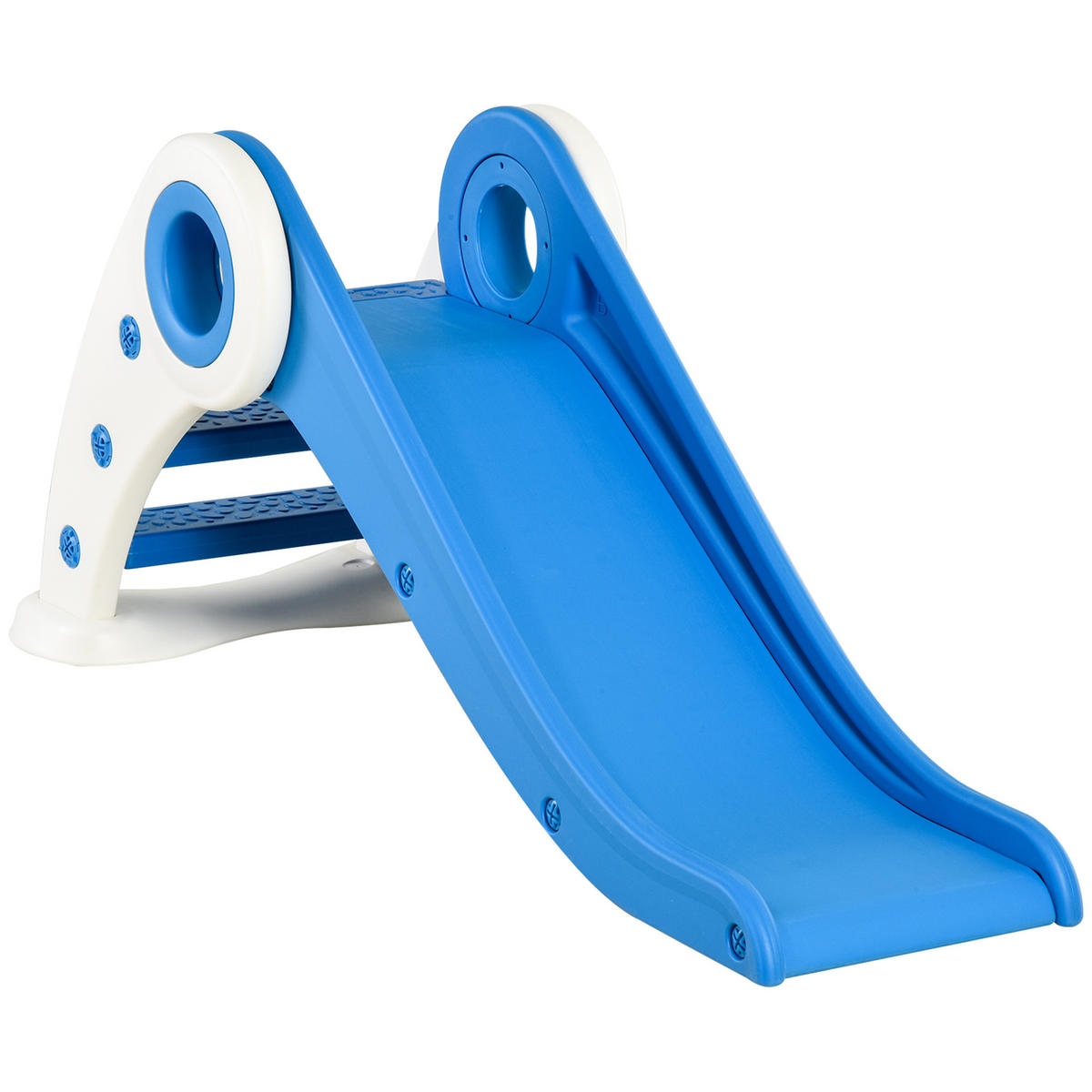 KINDERRUTSCHE DE-17951 klappbar für Kleinkinder, HDPE Blau - Blau, Kunststoff (50/56/120cm) - ComfortXL