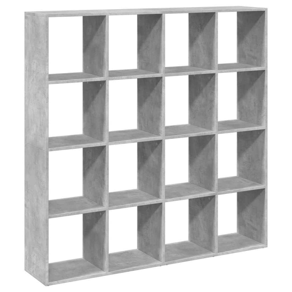 BÜCHERREGAL Betongrau 137,5/29/137,5 Cm Holzwerkstoff - Grau, Holzwerkstoff (29/137.5/137.5cm) - vidaXL