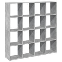 BÜCHERREGAL Betongrau 137,5/29/137,5 Cm Holzwerkstoff - Grau, Holzwerkstoff (29/137.5/137.5cm) - vidaXL
