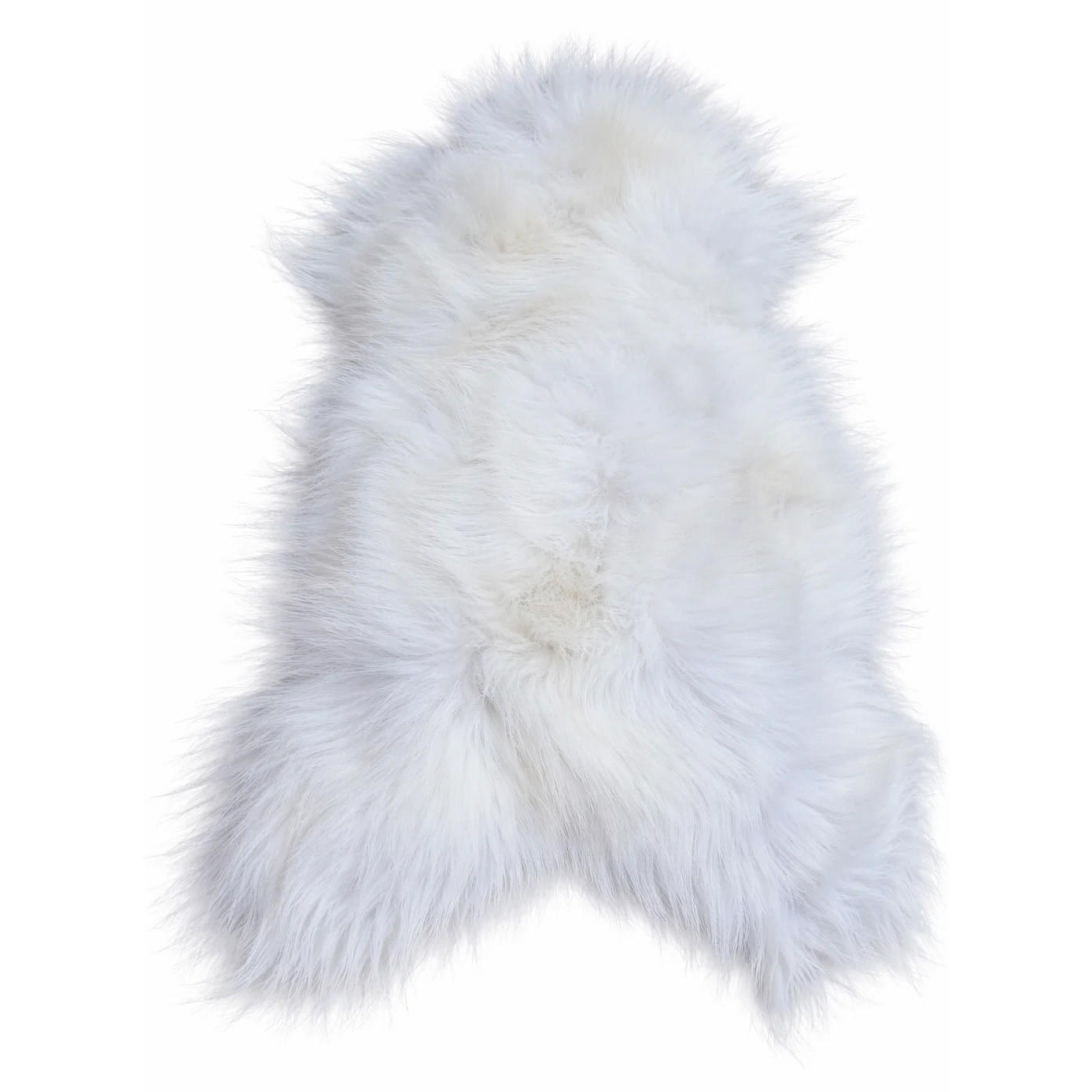 SCHAFFELL Langhaar skandinavisch weich chromfrei Naturweiß ca. 125 cm - Weiß, Fell (70/125cm) - Provellus