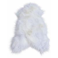 SCHAFFELL Langhaar skandinavisch weich chromfrei Naturweiß ca. 125 cm - Weiß, Fell (70/125cm) - Provellus