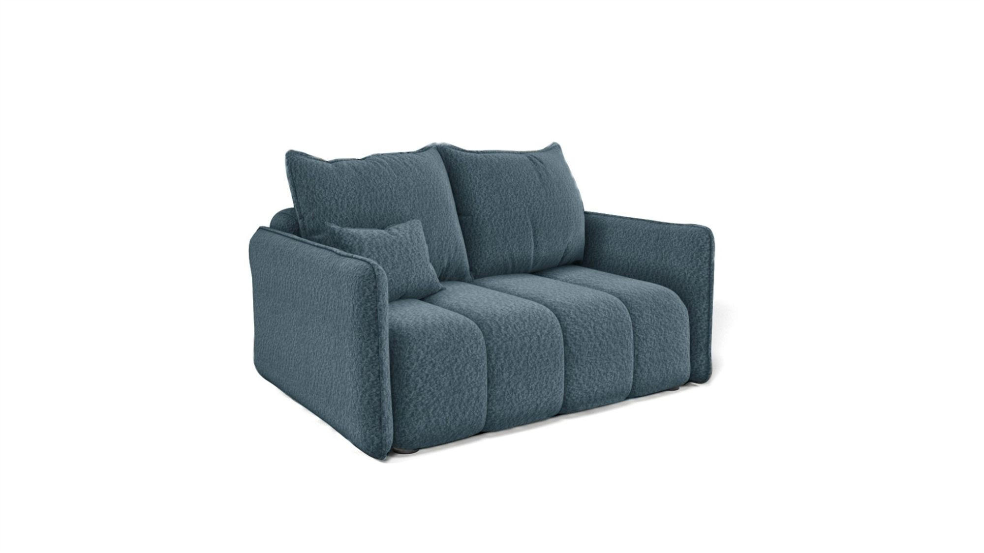 SOFA 2-sitzer Morgano - Blau, Holzwerkstoff/Textil (150/86/102cm) - Fun Möbel
