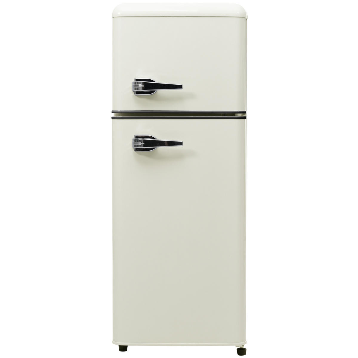 KUHLSCHRANK 41/45.5/105.5 cm Antikweiß mit 92 Liter Gesamtvolumen und LED-Licht - Weiß, Kunststoff (45.5/105.5/41cm) - Oxeza