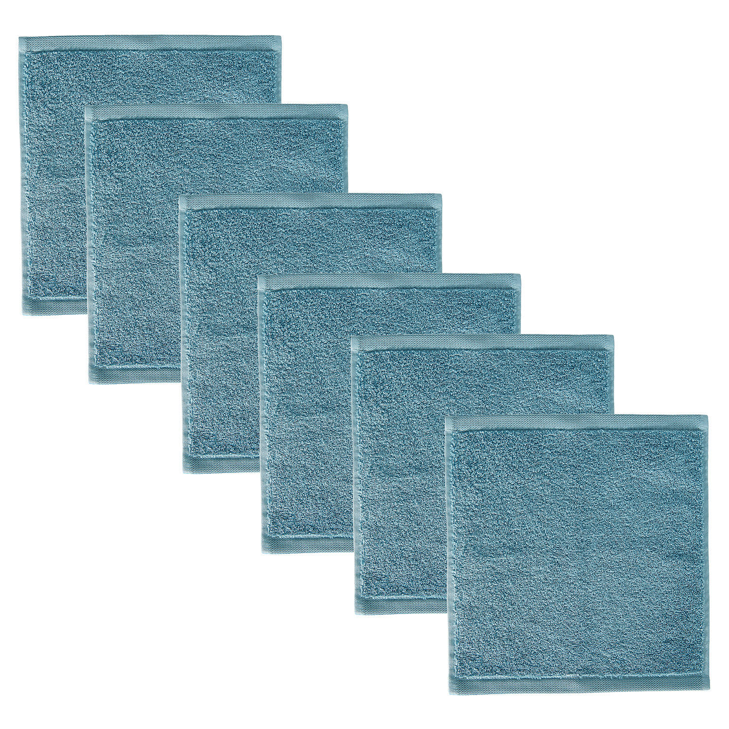 GÄSTEHANDTUCH (6er-Set) Fabulous 30x30 cm - Hellblau, Textil (30/30cm) - Butlers