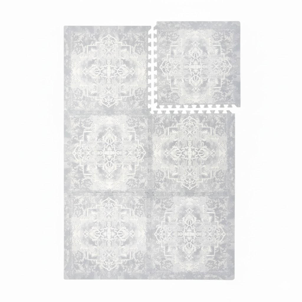 SPIELMATTE Parisa Pearl Blue blau 120x180 - Blau, Kunststoff (120/180cm)