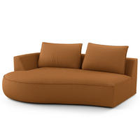 OTTOMANE - modular - Beige/Schwarz, Kunststoff/Textil (196/82/146cm) - home24