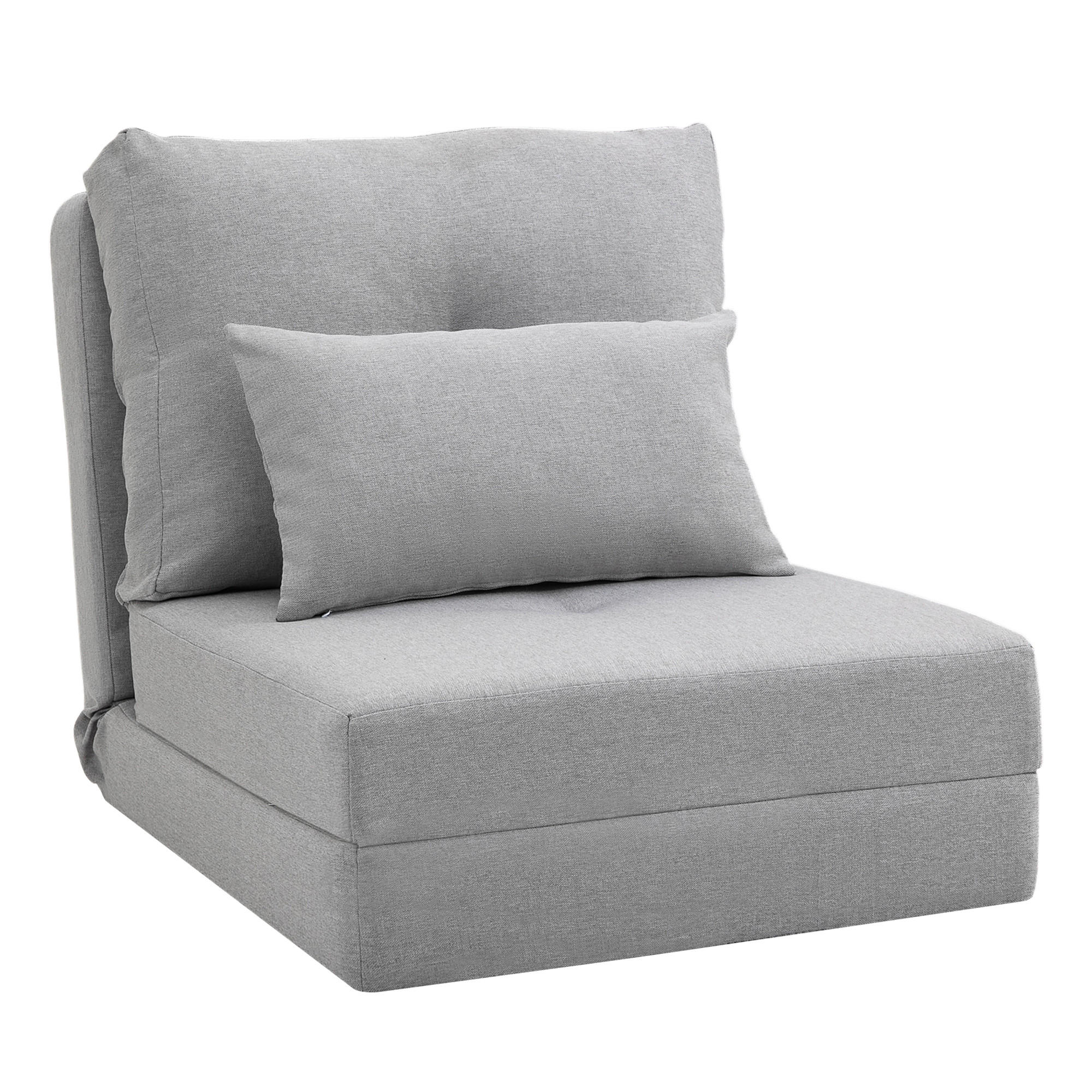 Homcom Bodensessel Grau 60x56x80 cm
