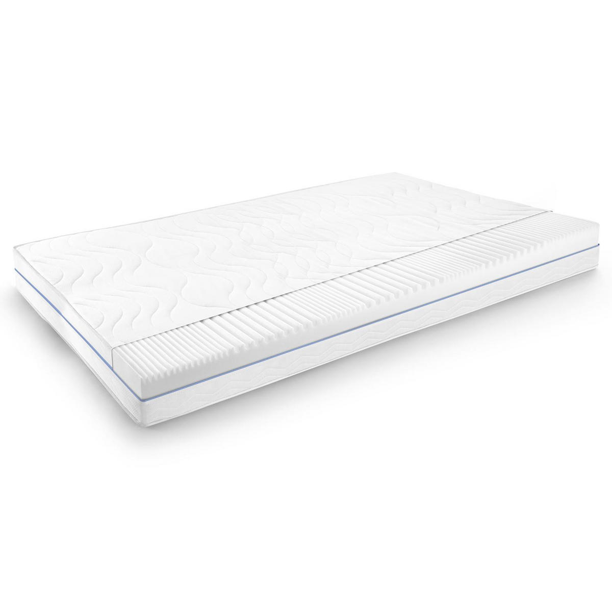 KALTSCHAUMMATRATZE Premium 180x200 cm - Weiß, Textil (180/200cm) - Supportho