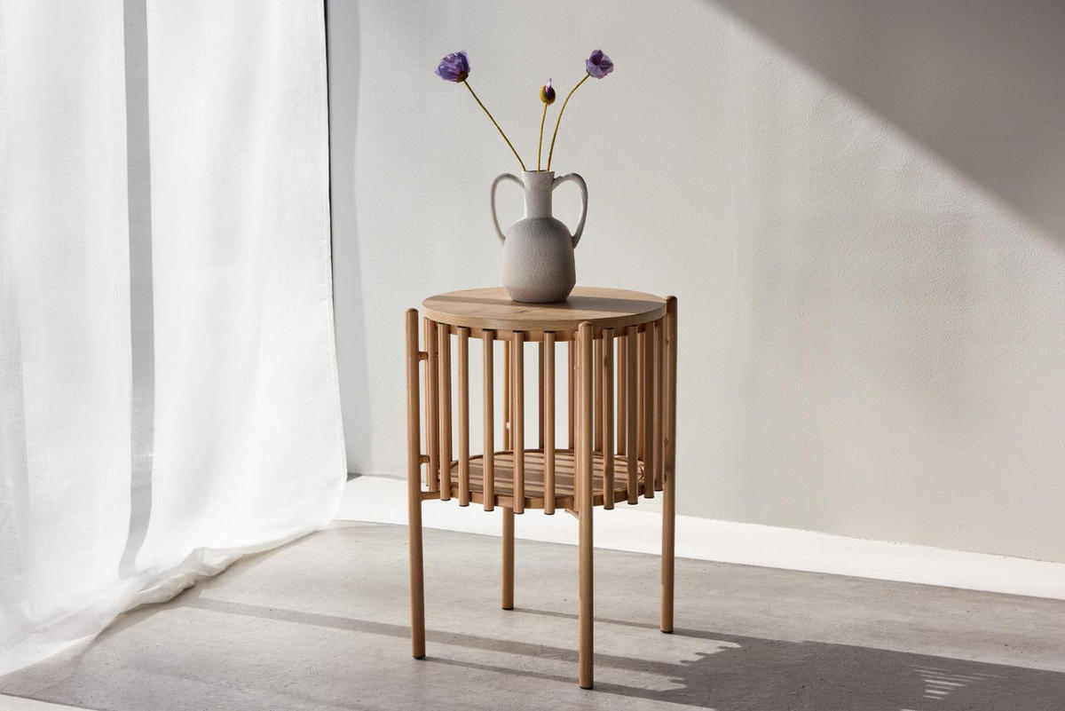 BEISTELLTISCH, Rubbo, Natur, MDF, 45 x 45 x 65 cm - Naturfarben, Holzwerkstoff (45/45/65cm) - ebuy24