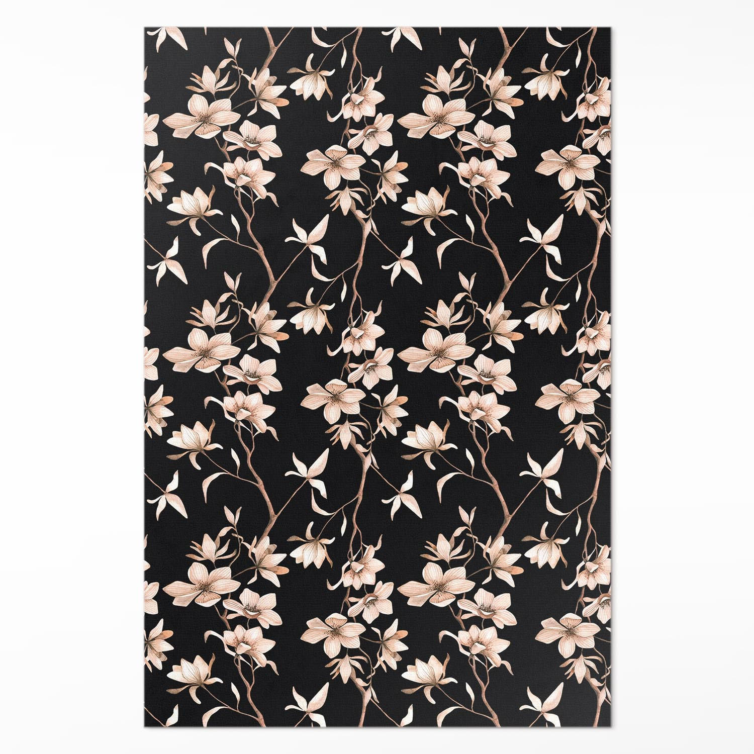 Wallfluent Teppich Schwarz 80x120 cm