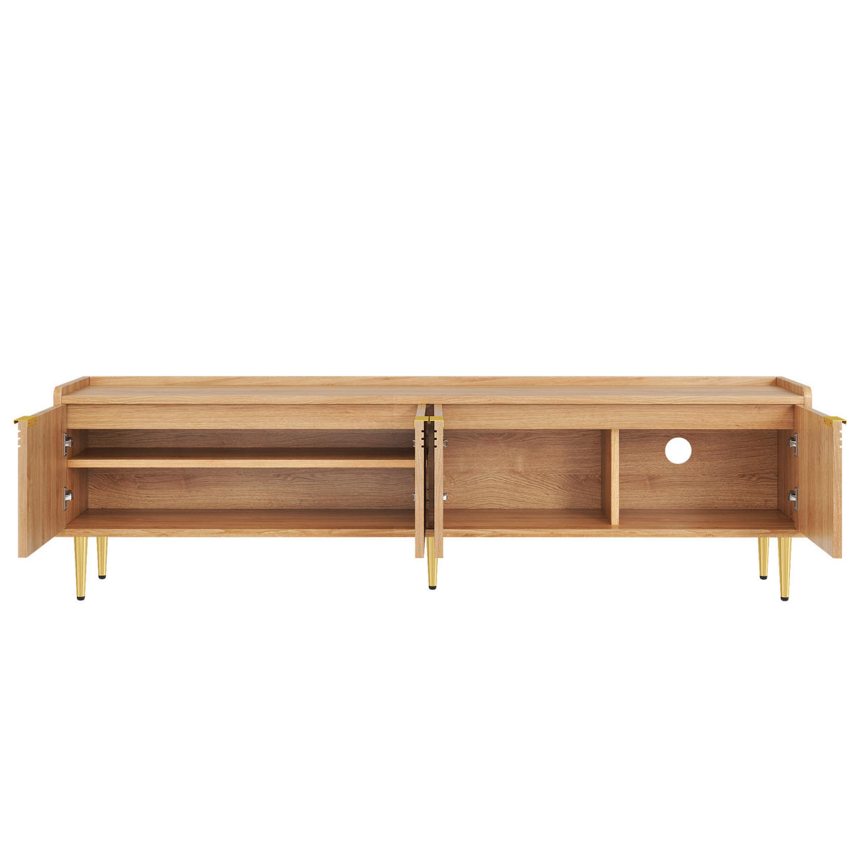 TV-LOWBOARD Natur 170/35/47.5 cm - Naturfarben, Holzwerkstoff (170/47.5/35cm) - PANGIVO