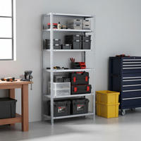 SCHRAUBREGAL PANDA TALL | HxBxT 200x110x30cm | 6 Fachböden | Fachlast 75kg | Weiß - Weiß, Metall (110/200/30cm) - PROREGAL