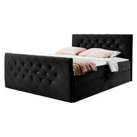 BOXBETT Malaga - Schwarz, Holz (180/200cm) - MIRJAN24