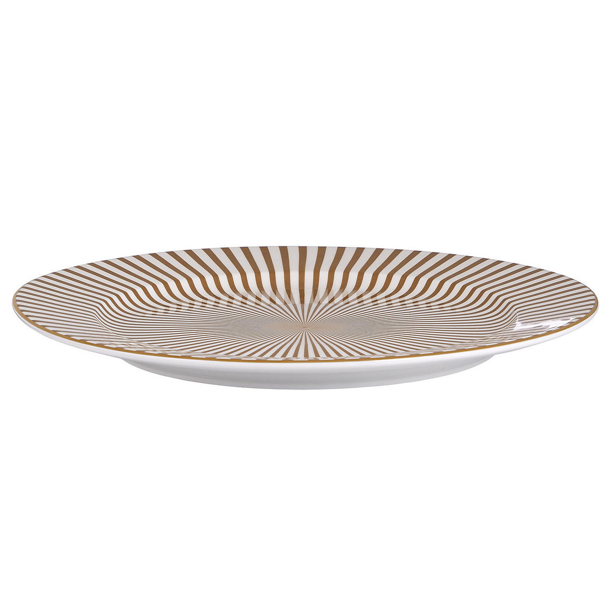PLATZTELLER Palace - Goldfarben/Weiß, Keramik (32/32/3cm) - Butlers