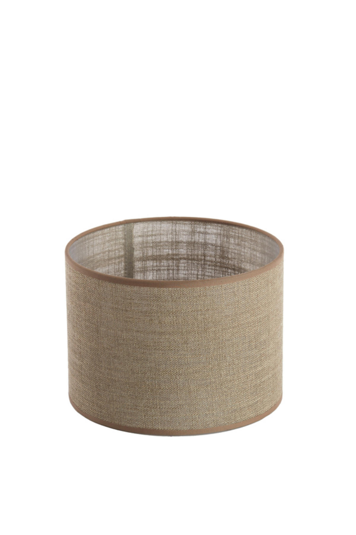 LAMPENSCHIRM Caden Braun Ø25/18 cm - Braun, Textil (25/25/18cm) - Light & Living