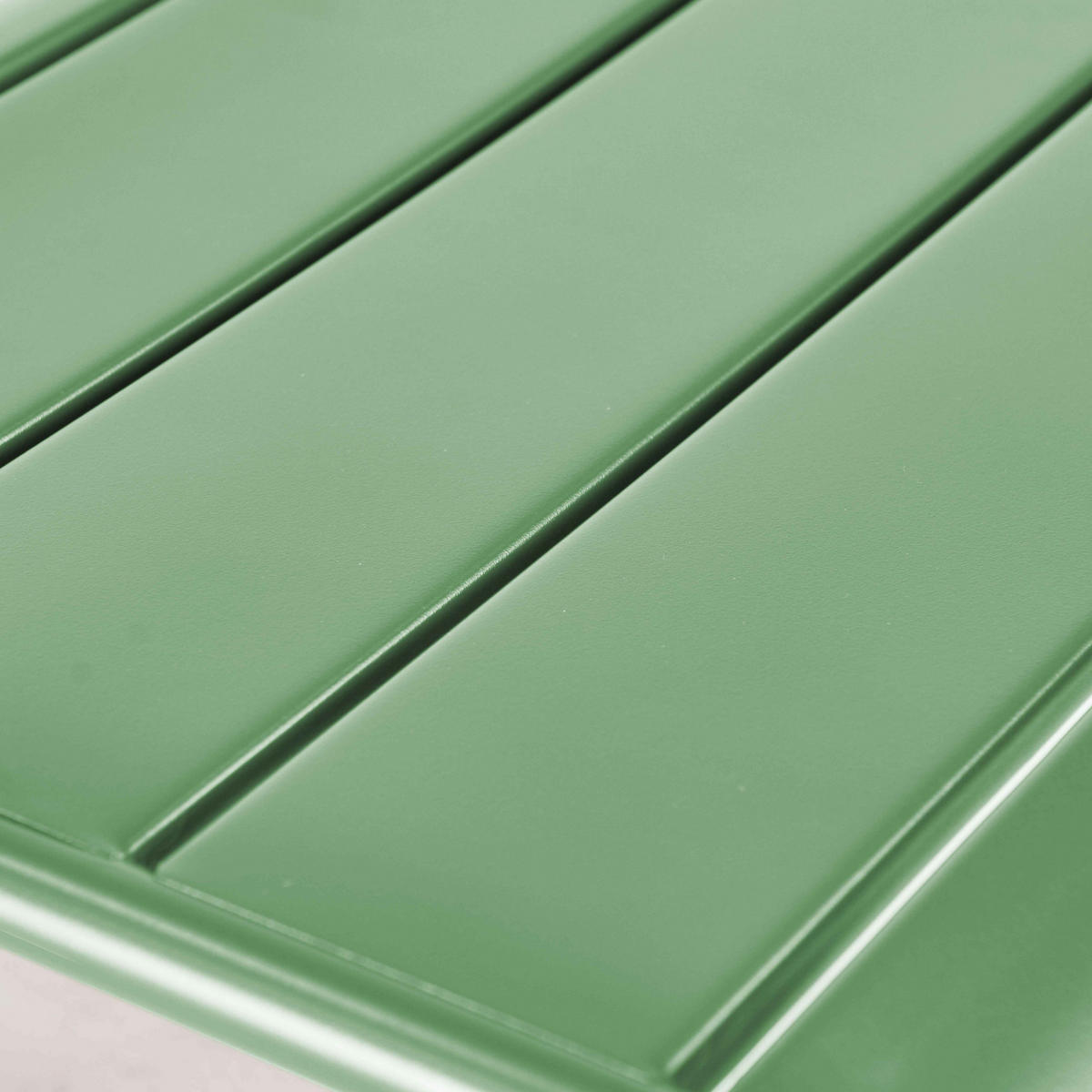 RELAXSESSEL MIT HOCKER, Kaktusgrünen - Dunkelgrün, Metall (64/72/60cm) - Oviala