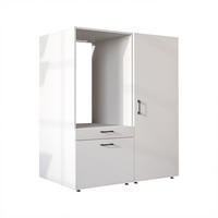 WASCHMASCHINENSCHRANK Serie 2 127cm Breit, 145cm Hoch - Weiß, Holzwerkstoff (127/145/67cm)