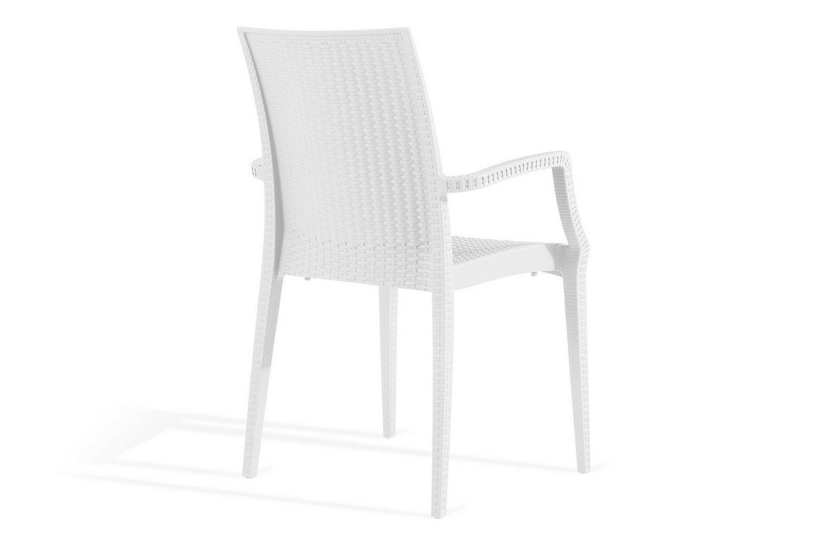 GARTENMÖBEL-SET LEOPSI, ETULI 5-tlg, Weiß - Weiß, Kunststoff - KONSIMO®