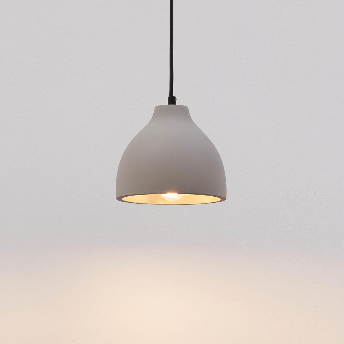 HÄNGELEUCHTE Exo, Grau, 17cm - Grau, Metall (17/17/14cm) - KOSILUM