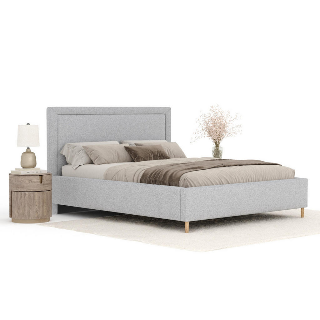 Thumbnail - Maison de Reve Polsterbett, Hellgrau, Textil, Buche, Kiefer, 140x200 cm, Oeko-Tex® Standard 100, FSC 100%, Made in EU, S...