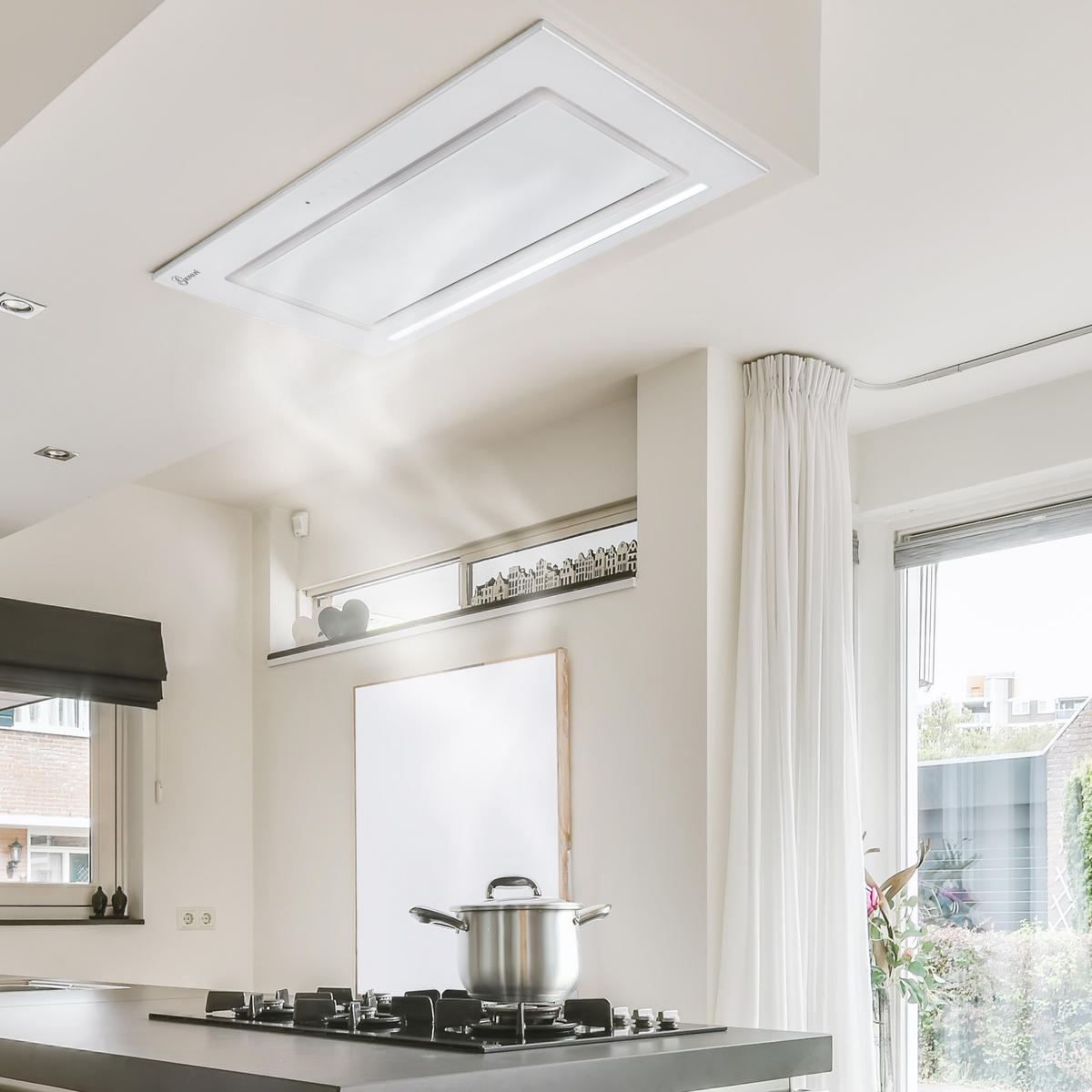 DUNSTABZUGSHAUBE GCH E 217 WH 7 Prime N 70 cm Weiß - Weiß, Metall (70/24.5/29.5cm) - Gurari