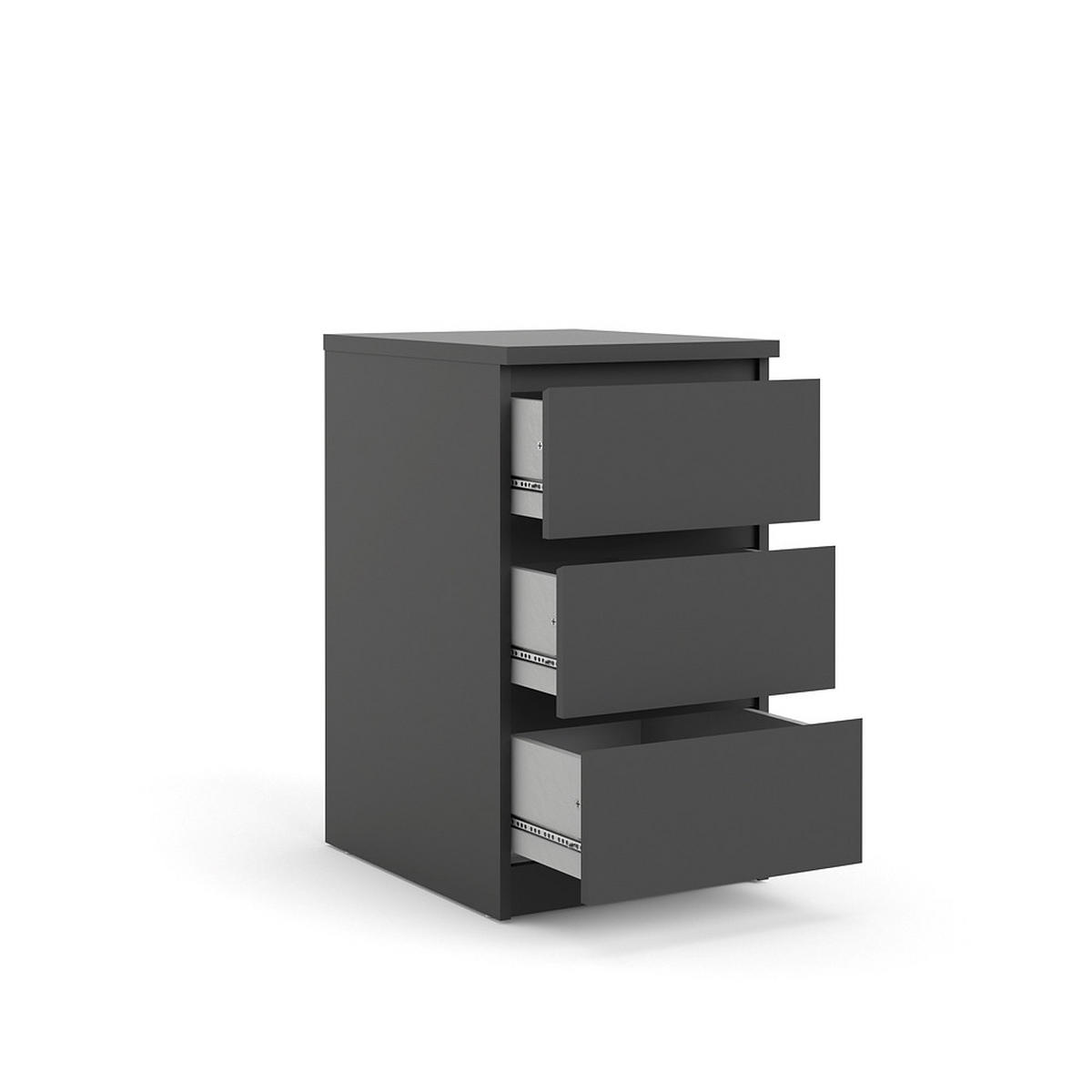 KOMMODE Schwarz - Schwarz, Holzwerkstoff (40/70/50cm) - ebuy24