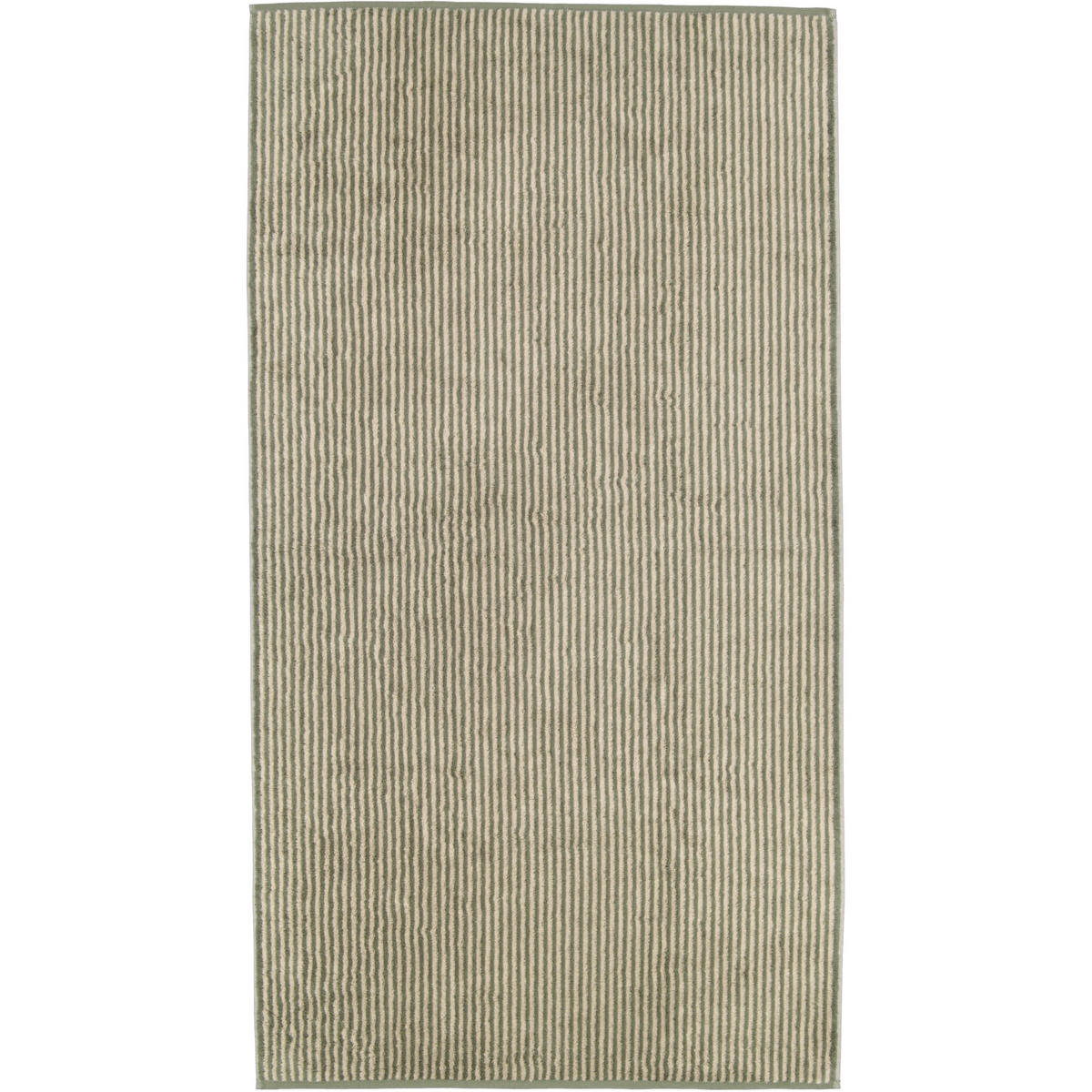 DUSCHTUCH TWO-TONE STRIPES 480 FIELD - 34 - Grün, Textil (80/150cm) - Cawoe